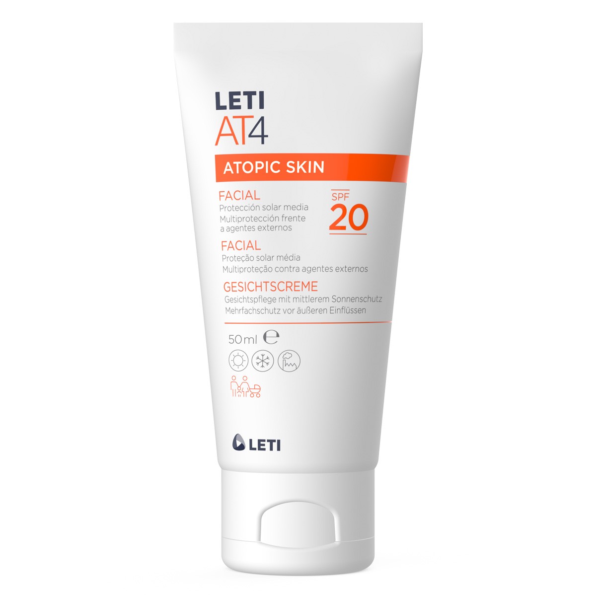 Leti AT4 facial spf20     50ml