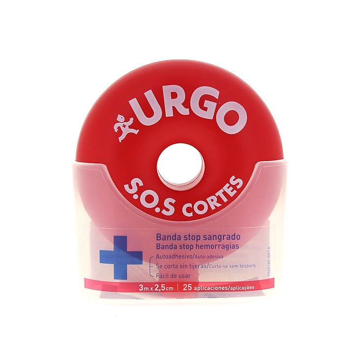 Urgo Sos Cortes banda adhesiva stop sangrado 3mx2,5cm