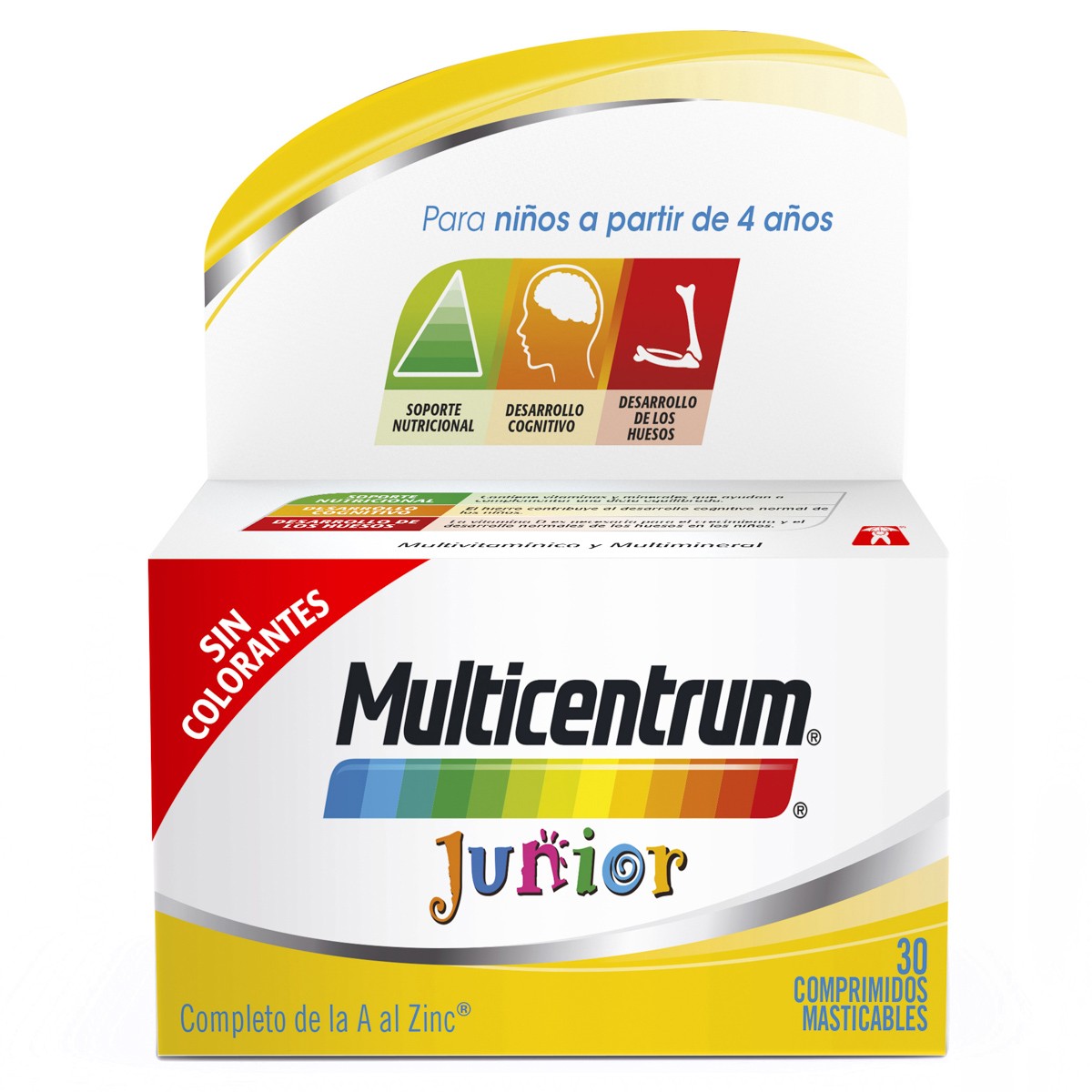 Multicentrum junior 30 comprimidos masticables
